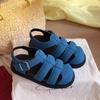 Sandálias Birkenstock de Solado Grosso para Mulheres Baixas, Sandálias Romanas, Sapatos Vazados Estilo Gaiola de Porco Retrô, Tendência, Moda Verão 2026