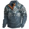 Suéter holgado con hebilla transfronteriza, moda 3D, suéter para hombre con estampado 2024, nuevo suéter de manga larga, Europa y Estados Unidos