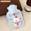 Bolsa de Água Quente de Veludo Desenho Animado Ursinho Fofo para Meninas Bolsa de Água Quente de Inverno para Aquecer a Barriga Bolsa Aquecedora de Mãos Preenchida com Água Bolsa para Compressa Quente Venda por Atacado