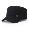 Sombrero Otoño e Invierno Papá Abuelo Sombrero para Mediana Edad y Personas Mayores Sombrero de Lana Cálido para Hombre Engrosado Más Terciopelo Protección para las Orejas Gorra Plana Transfronterizo