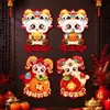 Pegatinas de Puerta de la Fortuna del Año de la Oveja 2027 Nuevo Modelo Festival de Primavera Zodiaco 3D Saludo Decoración de Año Nuevo Pegatinas de Puerta Venta al por Mayor