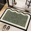 Tapete de Chão de Terra de Diatomáceas Estilo Simples para Uso Doméstico, Tapete de Pé Antiderrapante para Banheiro, Fácil de Manter, Lavável, Resistente ao Desgaste