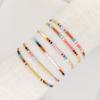 Estilo Japonés y Coreano Combinable Apilado Colorido Cuentas de Arroz Miyuki Cuentas Tejido Pulsera Pequeña Simple de Nicho para Niñas Mismo Estilo