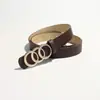 Decoración de Cinturón para Mujer Estilo Nuevo Moda Coreana Hebilla de Aleación de Oro Cinturón de Cuero Simple Versátil Cinturón de Vestir para Mujer