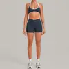 Conjunto de Yoga Nude Otoñal, Conjunto de Entrenamiento Pilates Color Block, Conjunto de Yoga Transpirable Ajustado 4583+9355