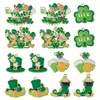 Trevo da Sorte Irlandês Acessórios para Joias DIY Chapéu de Trevo Colar Pingente Chaveiro Pequeno Charme Oktoberfest