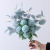 Adornos de ramo de flores artificiales para mesa de comedor Mori, bola de crisantemo artificial de mano, decoración, ramo de simulación de productos terminados de alto nivel.