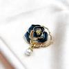 Broche Camélia Design Nicho Terno Feminino Outono Alfinete Grande para Fixar Roupas Artefato Acessórios Corsage High-End