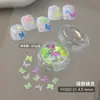 Cor Doce Açúcar Estrela de Cinco Pontas Nail Art Glitter Ornamentos Mistos Mini Borboletas Flocos de Neve Corações Glitter Acessórios para Unhas