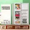 Geladeira Primeira Classe Eficiência Energética Geladeira Pequena Doméstica Pequena Aluguel Dormitório Mini Economia de Energia Escritório Geladeira de Porta Dupla