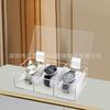 Organizador de caja de reloj para hombre y mujer de venta caliente transfronteriza, organizador de 3 ranuras, soporte de reloj acrílico, caja de exhibición, organizador, almacenamiento de joyas