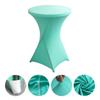 Atacado Transfronteiriço Hotel Casamento Banquete Mesa de Coquetel Quatro Cantos Cor Sólida Mesa de Bar Capa de Mesa Elástica Resistente ao Desgaste e à Poeira