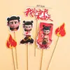 Adornos Decorativos de Pastel Net Red Nazha Ao C Hot Wheels Rojo Mixto Tianling Enchufe de Cumpleaños para Niños Niños