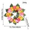 Guirlanda de Decoração de Ação de Graças da Amazon Atacado 2026 Nova Guirlanda de Crisântemos de Outono Flores de Seda para Pendurar em Jardim Externo