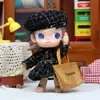 Ropa para Muñeca Gaizi de 20 cm, Vestido Estilo Chanel, Bolso de Hombro, Bolso Tote, Ropa para Muñeca Móvil Zsiga 1/8