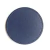 Posavasos de cuero PU de color sólido en stock 10CM redondos de cuero manteles individuales aislantes para tazas de café antideslizantes posavasos aislantes al por mayor
