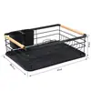Estante de Almacenamiento para Platos, Estante Escurridor para Fregadero, Estante de Almacenamiento, Almacenamiento en Encimera de Cocina, Caja de Almacenamiento Hueca Simple para Tazones y Palillos