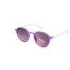 Óculos Oval Simples Selvagem Anti-UV Óculos de Sol com Proteção Solar Óculos de Sol Posed para Crianças 758 3118 11