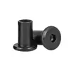 Parafusos Personalizados de Aço Carbono Preto, Parafusos de Máquina de Alta Resistência com Cabeça Chata Hexagonal Polegada, Arruelas Planas Espessadas