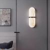 Lámpara de pared de noche para dormitorio de mármol transfronteriza, lámpara de pared nórdica creativa de diseño, lámpara de pared para sala de estar, oficina de ventas, vestíbulo de hotel
