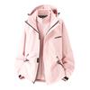 Chaqueta Talla Grande para Mujer Woodpecker 2025 Nueva Ropa de Montañismo para Exteriores a Prueba de Viento e Impermeable Tres en Uno Primavera y Otoño
