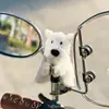Cachorro West Highland Magnético Decoração de Motocicleta Acessórios Boneco Fofo para Veículo Elétrico Bicicleta Boneco Criativo Pendurado Metabo