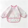 Bata impermeable de manga larga para niños, Babero para comer, Ropa anti-manchas para bebés, Delantal de comida, Babero impermeable para pintar para niños