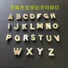 Tachas de Letra, Tachas de Letra em Liga Metálica com Diamantes, Tachas Personalizadas, Acessórios Versáteis, Etc