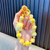 Corrente de chaveiro para celular de doces com miçangas, corrente de chaveiro, voz de chocalho, pingente de bolsa ao vivo, corrente de chaveiro de carro, máquina de pegar brindes, presente, atacado