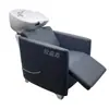 Cama de Shampoo Semi-Reclinável, Cama de Shampoo Curta para Sentar, Bacia de Cerâmica, Cama Pequena de Enxágue, Cama de Cabeleireiro, Especial para Salão de Barbeiro
