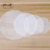 Tapete de silicona tapete para jaula redondo blanco papel para vaporera tapete para bollos al vapor antiadherente almohadilla para bollos al vapor