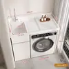 Gabinete Integrado de Aluminio de Panal Espesor Personalizado 18mm Lavadero Balcón Lavandería con Esquinas Cortadas No Estándar