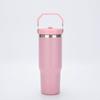 Copo térmico de aço inoxidável explosivo para exterior, alça portátil, 30oz, porta-copos de carro, viagem, carro, ventosa personalizada