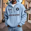 Ropa Nueva para Hombre Transfronteriza Amazon Más Vendida Cremallera Multibolsillo Nueva Sudadera Tendencia de Comercio Exterior Sudadera Serie NFL