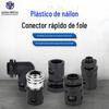 Fornecimento direto de fábrica fole de nylon conector de plugue rápido em linha mangueira PA cabeça de fixação direta