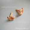 Accesorios de cuentas de flor de trompeta de arcilla suave de colores hechos a mano, flor de campana, flor de plumeria, componentes de joyería hechos a mano mini DIY simulados