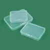 Caja plana de Amazon rectangular transparente caja de almacenamiento caja de embalaje de PP piezas de ferretería caja de alta permeabilidad caja de plástico pequeña