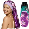 Gorro de noche largo de satén estampado gorro de belleza para el cuidado del cabello JDB -446U