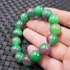 Pulsera de Jade Color Cuarzo Roca Jade Pulsera de Cuentas Redondas 12mm Pulsera de Jade Pulsera Verde Pulsera de Jade