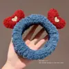 Linda diadema de felpa de dibujos animados para mujer, especialmente diseñada para lavarse la cara y aplicar mascarillas faciales, diadema de corona alta, lista para fotos, crea una atmósfera elegante