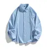 Camisa de Pana de Manga Larga para Hombre, Estilo Americano de Primavera, Tallas Grandes, Chaqueta Casual Holgada, Top 78