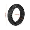 Acessórios universais para patinete elétrico M365 Pneu sólido de borracha à prova de explosão e absorvente de choque tipo favo de mel de 8,5 polegadas