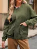 Ropa de Mujer Transfronteriza Europea y Americana 2026 Otoño e Invierno Nuevo Estilo Cremallera Holgada Cuello Redondo Casual Versátil Moda Chaqueta de Gama Alta para Mujer