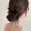 Estilo Coreano Novo Presilha Banana com Laço Presilha Vertical Elegante Artefato de Fixação para Rabo de Cavalo Alto Presilha Acessórios de Cabelo Femininos de Alta Qualidade