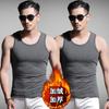 Chaleco Cálido para Hombre Otoño e Invierno con forro polar Engrosado Estilo Coreano Ajustado Color Sólido Simple Calentamiento Talla Extra Base Ropa Interior Chaleco