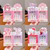Lindas pegatinas de uñas de la serie Sanrio, exquisitas pegatinas de uñas para niños, pegatinas de uñas Kulomi Meruti para niños