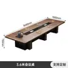 Mesa de Conferência Mesa de Conferência Longa Design Moderno Minimalista Mesa de Negociação para Escritório Mesa e Cadeiras de Suporte de Engenharia