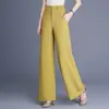 Traje de mujer versátil, moderno y elegante, pantalones de pierna ancha, nuevo estilo primavera y otoño 2026, pantalones casuales de alta gama, suaves y adelgazantes