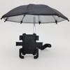 Parasol impermeable para exteriores, soporte para bicicleta, motocicleta con sombrilla, para repartidor, coche eléctrico, soporte para navegación de teléfono móvil