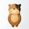 Desconto por Item em Estoque: Molde de Aço Inoxidável de Cachorro com Boca Grande Fofo, Cachorro Bobo, Molde de Biscoito de Cachorro Guloso, Cortador de Fondant para Confeitaria